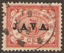 Netherlands Indies 1908 5c Rose-red. SG147.