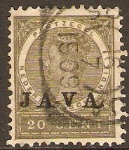 Netherlands Indies 1908 20c Olive. SG153.