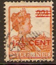 Netherlands Indies 1921 12c on 17c Brown. SG250.