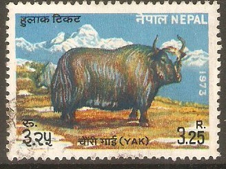 Nepal 1973 3r.25 Yak. SG293.
