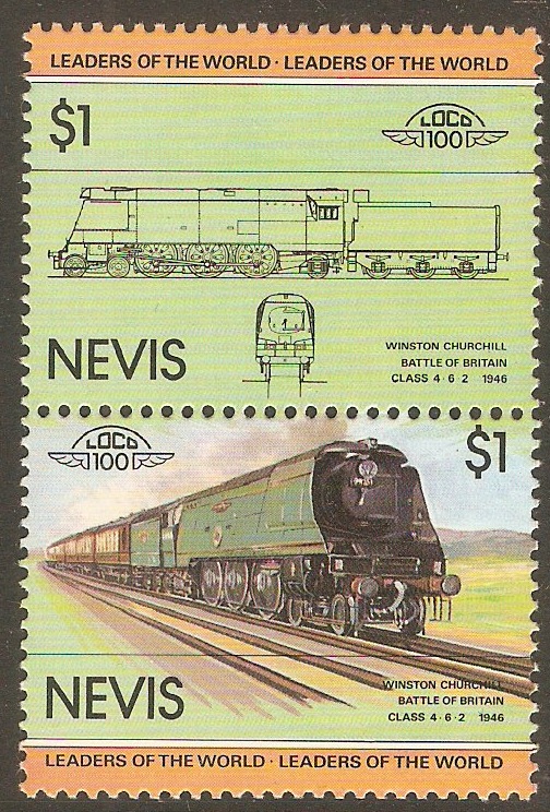 Nevis 1983 $1 Railway Locos (1st. Series). SG140-SG141.
