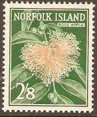 Norfolk Island 1960 2s.8d Cinnamon and deep green. SG34.