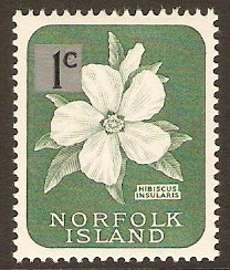 Norfolk Island 1966 1c on 1d Decimal series. SG60.