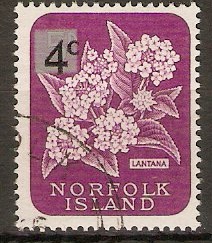 Norfolk Island 1966 4c on 5d Decimal series. SG63.