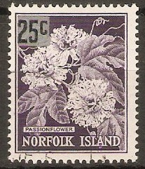 Norfolk Island 1966 25c on 2s.5d Decimal series. SG68.