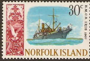 Norfolk Island 1967 30c Ships Series. SG88.