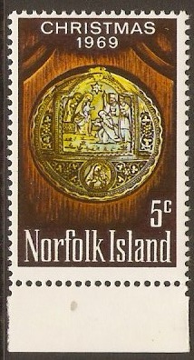 Norfolk Island 1969 5c Christmas Stamp. SG102.