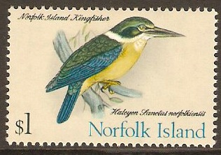 Norfolk Island 1970 $1 Birds Series. SG117.