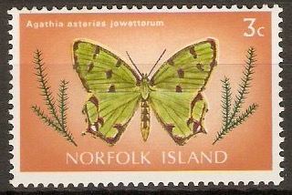 Norfolk Island 1977 3c Butterfly series. SG181.