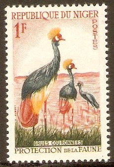 Niger 1959 1f Wild Animals and birds series. SG100.