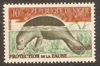 Niger 1959 10f Wild Animals and birds series. SG104.