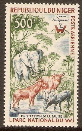 Niger 1959 500f Wild Animals and birds series. SG114.