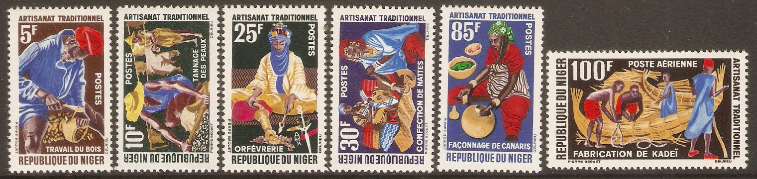 Niger 1963 Traditional Crafts set. SG135-SG140.