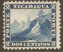 Nicaragua 1862 2c Blue. SG4.