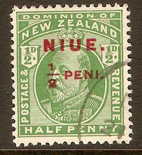 Niue 1911 d Green. SG17. - Click Image to Close