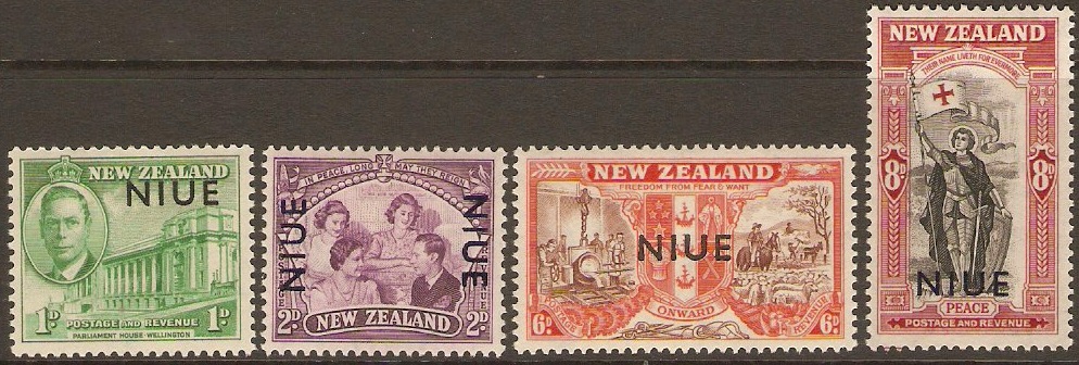 Niue 1946 Peace Set. SG98-SG101.