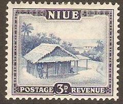 Niue 1950 3d Blue and violet-blue. SG116.