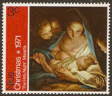 Niue 1971 3c Christmas Stamp. SG161.
