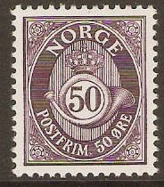 Norway 1962 50o Deep dull purple. SG531b.