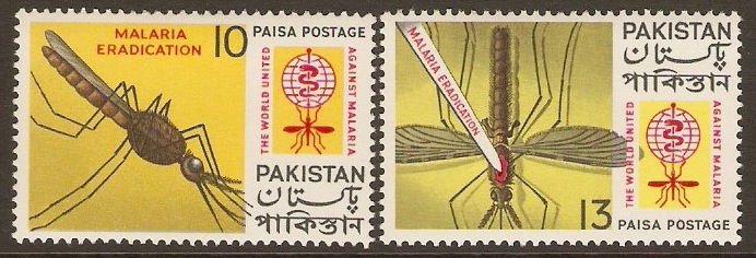 Pakistan 1962 Malaria Eradication Set. SG156-SG157.