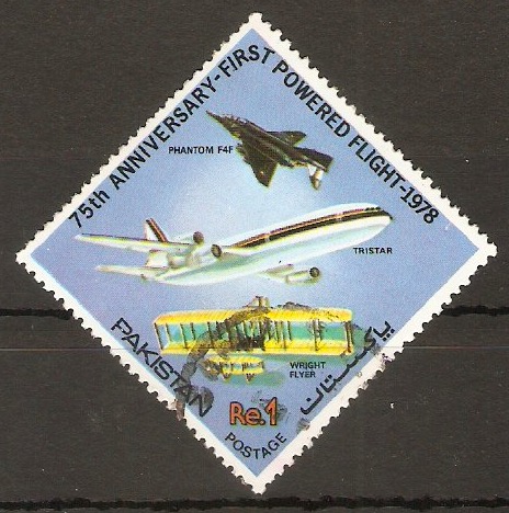 Pakistan 1978 1r Powered Flight series. SG484.