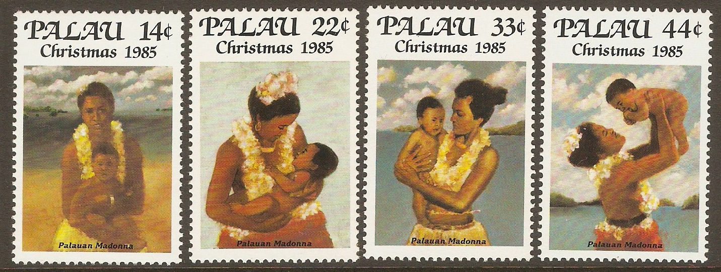Palau 1985 Christmas set. SG85-SG88.
