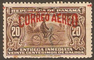 Panama 1929 20c Brown. SG269.