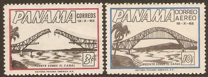 Panama 1962 Canal Bridge Opening Set. SG767-SG768.