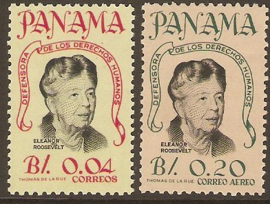 Panama 1964 Eleanor Roosevelt Commemoration. SG894-SG895.