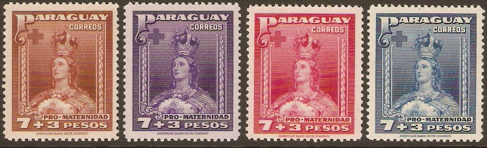 Paraguay 1941 Mother's Fund Set. SG561-SG564.
