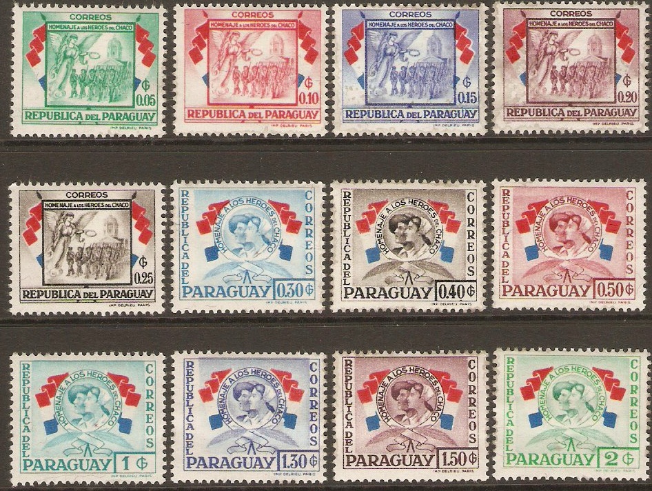 Paraguay 1957 Chaco Heroes Set. SG787-SG798..