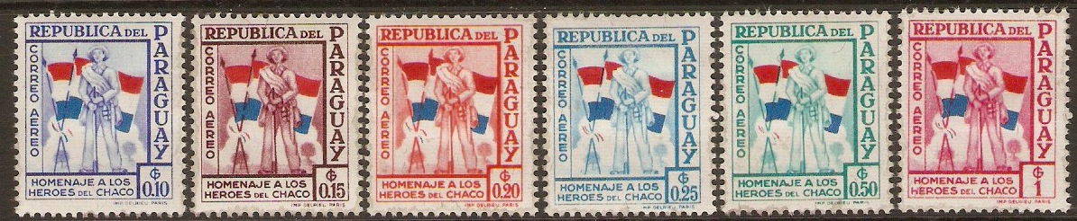 Paraguay 1957 Chaco Heroes Air Series. SG799-SG804.