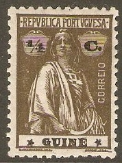 Portuguese Guinea 1919 c Brown-olive - Ceres Series. SG208.