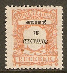 Portuguese Guinea 1921 3c Pale orange Postage Due. SGD247.
