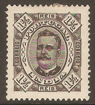 Portuguese India 1895 1r Black. SG271.