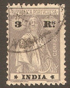 Portuguese India 1915 3r Grey-lilac. SG473.