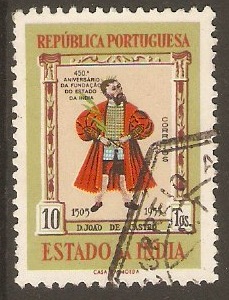 Portuguese India 1956 10t Viceroys series. SG634.