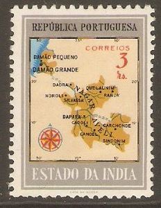 Portuguese India 1957 3r Maps series. SG642.