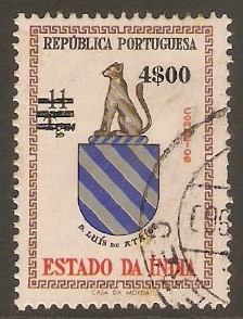 Portuguese India 1959 4E on 11t New Currency series. SG676.