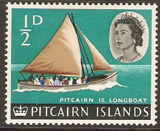 Pitcairn Islands 1964 d Pitcairn Longboat. SG36.
