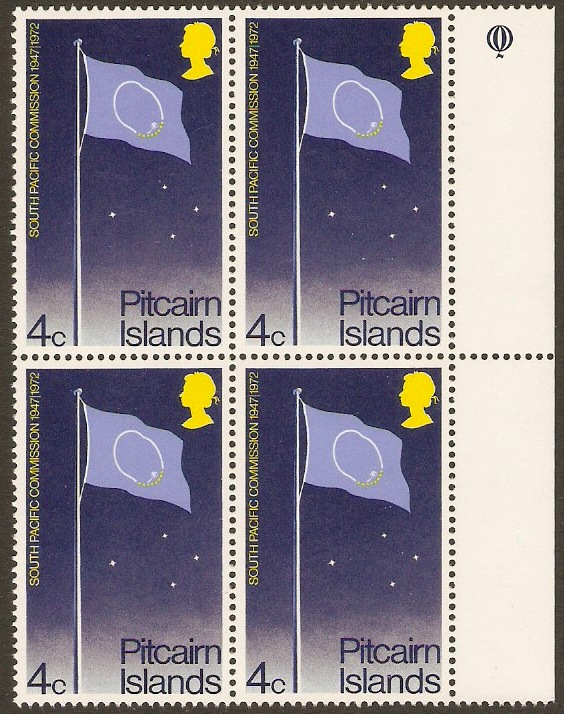 Pitcairn Islands 1972 4c Pacific Commission Series. SG120.
