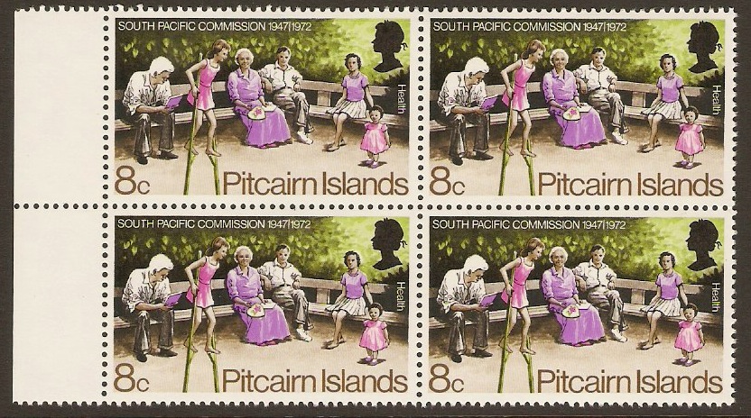 Pitcairn Islands 1972 8c Pacific Commission Series. SG121.