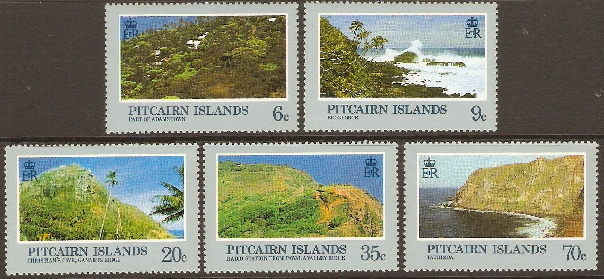 Pitcairn Islands 1981 Landscapes Set. SG211-SG215.
