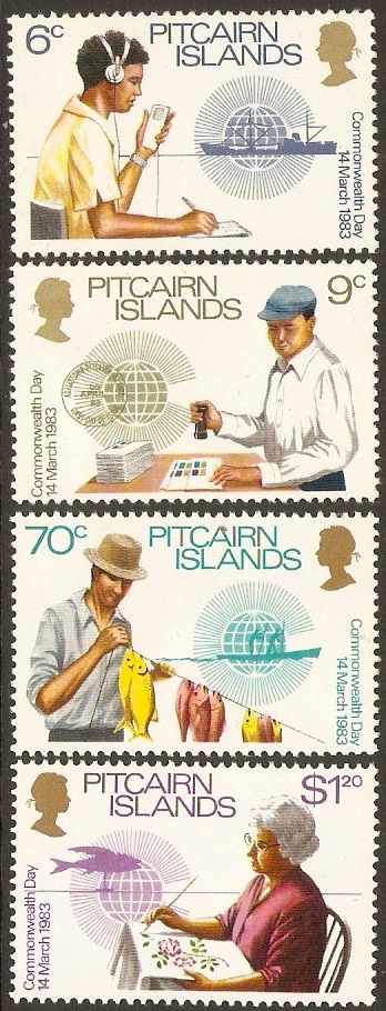Pitcairn Islands 1983 Commonwealth Day Set. SG234-SG237.
