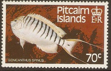 Pitcairn Islands 1984 70c Fishes Series. SG255. - Click Image to Close