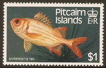 Pitcairn Islands 1984 $1 Fishes Series. SG256.