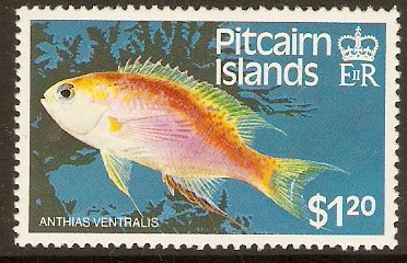 Pitcairn Islands 1984 $1.20 Fishes Series. SG257.