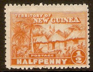New Guinea 1925 d Orange. SG125.