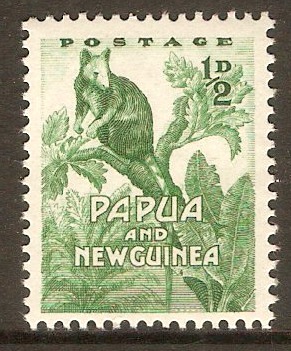 Papua New Guinea 1952 d Green. SG1.