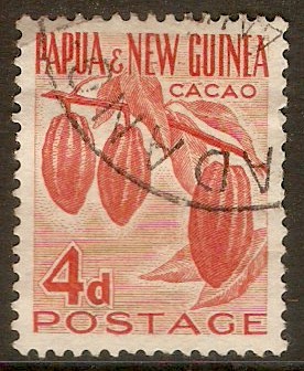 Papua New Guinea 1952 4d Red. SG18.